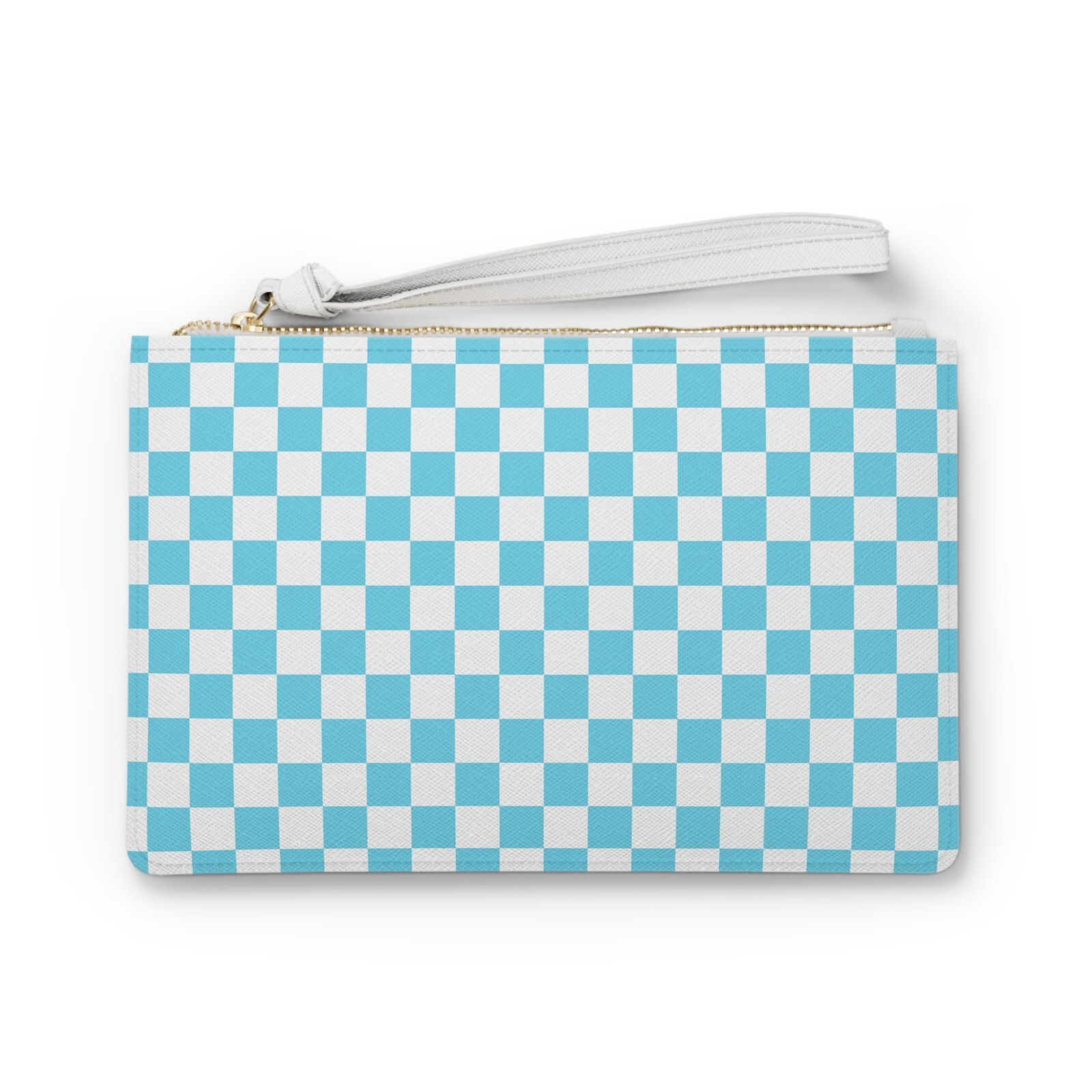 Checkerboard Clutch / Pouch – Vegan Leather – 9.5″ x 6.5″ x 0.2″ – New With Tags