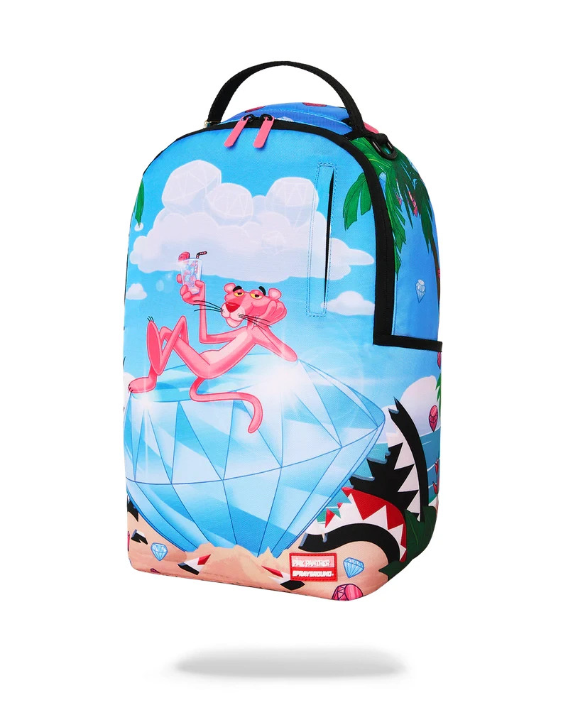 Sprayground x Pink Panther Giant Diamond Backpack🔥New Bookbag Large School Bag