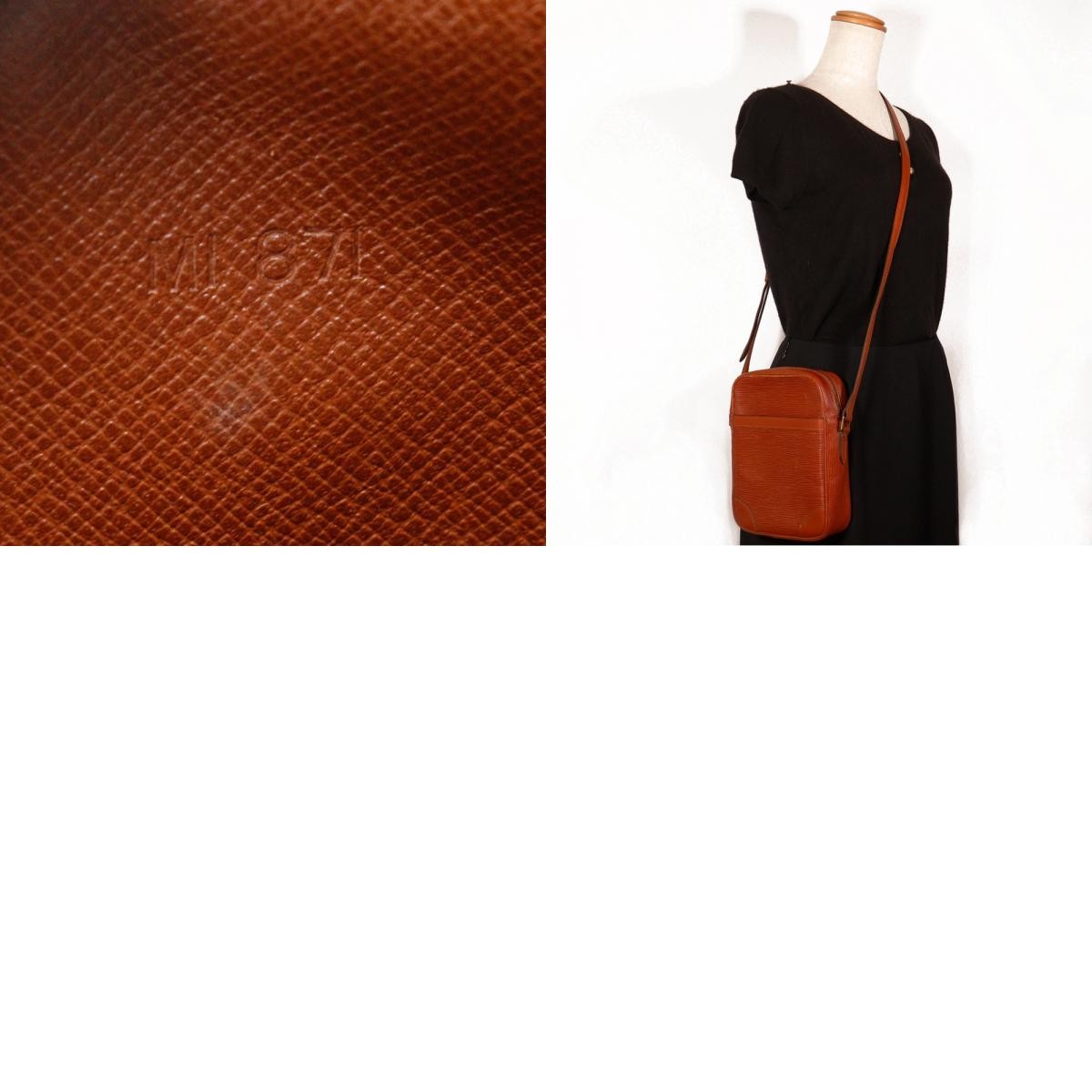 LOUIS VUITTON Dunouve Shoulder Bag vintage Kenya Brown Brown Epi Leather u…