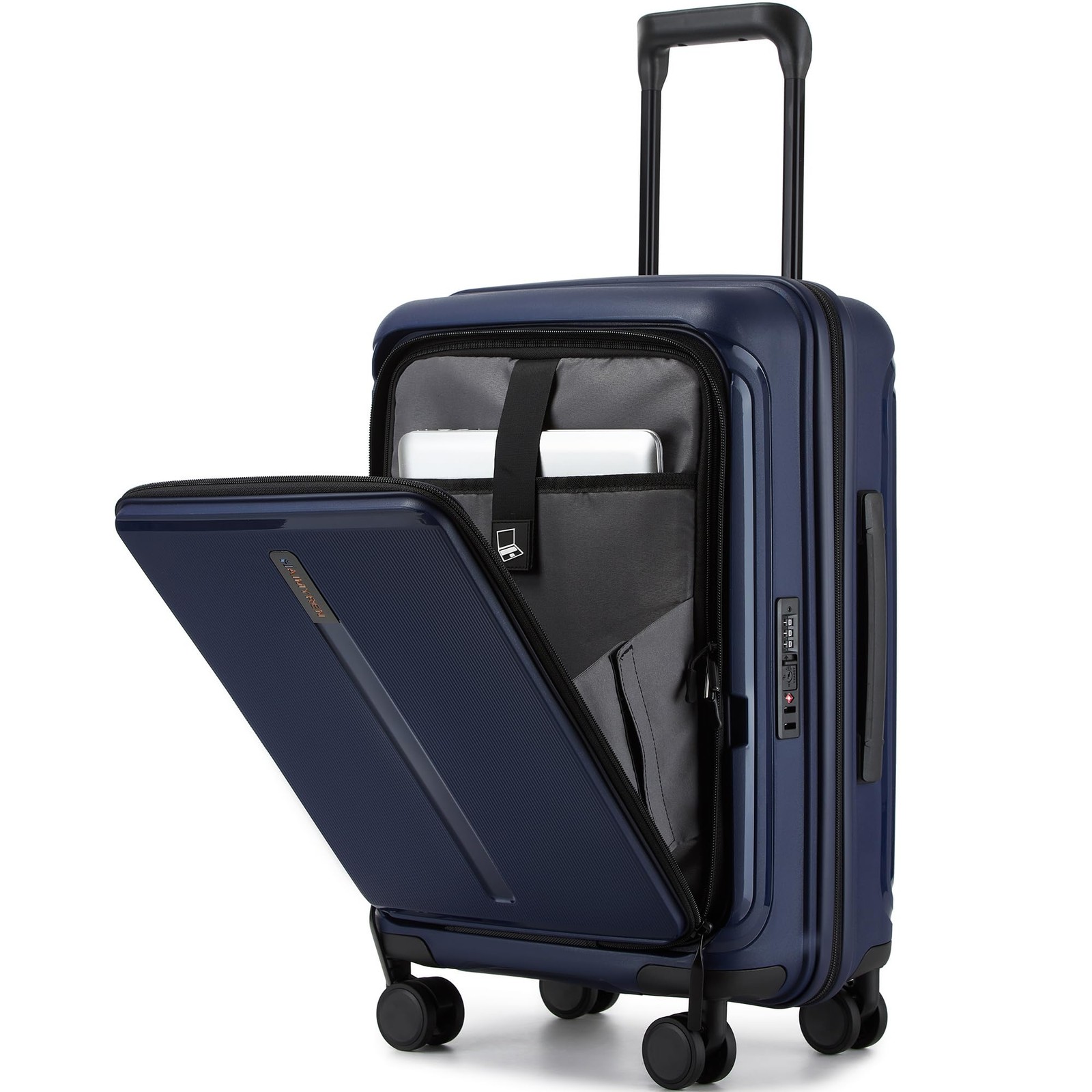 20″ Expandable Carry on Luggage with Laptop Compartment,22x14x9 Airline Appro…