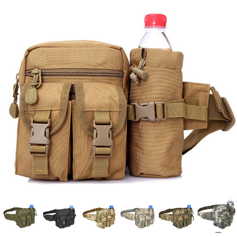 Tactical Waist Fanny Pack Utility Pouch Military Pocket Holder Water Bottle Bag