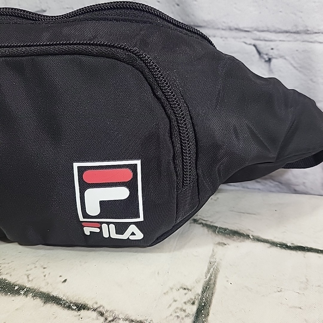 Fila Fanny Pack Waist Bag Sport Athletic Hiking Travel Crossbody Black