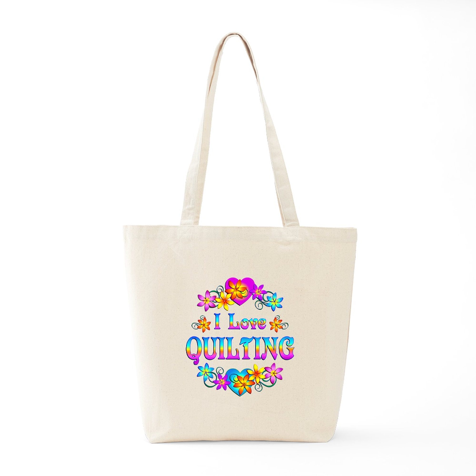 CafePress I Love Quilting Tote Bag (880820122)