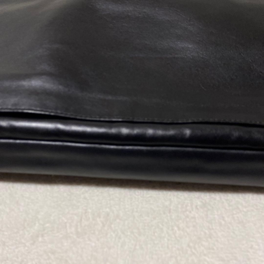 Tumi Leather Carry On Bag Briefcase PC Sleeve 43cmx32cm 17x13in Black