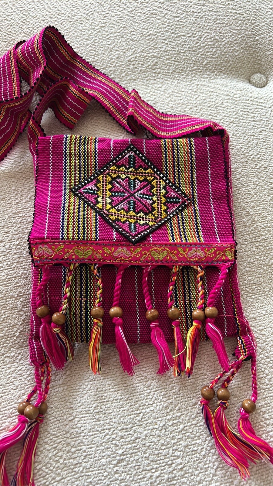 Handmade Embroidered Crossbody Bag Thailand