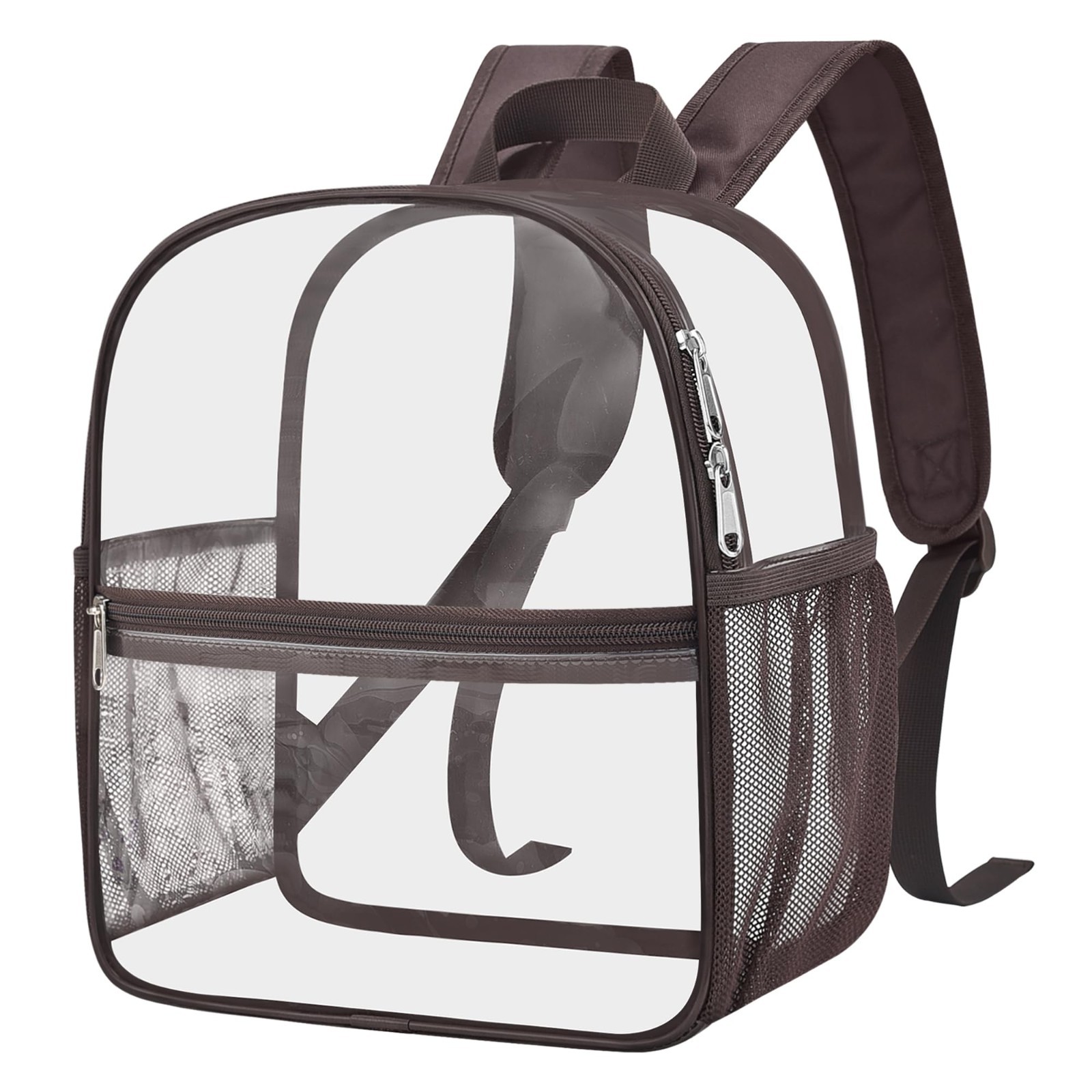 Clear Stadium Approved Backpack – Transparent 12″x6″x11″ Bag for Concerts, Sport