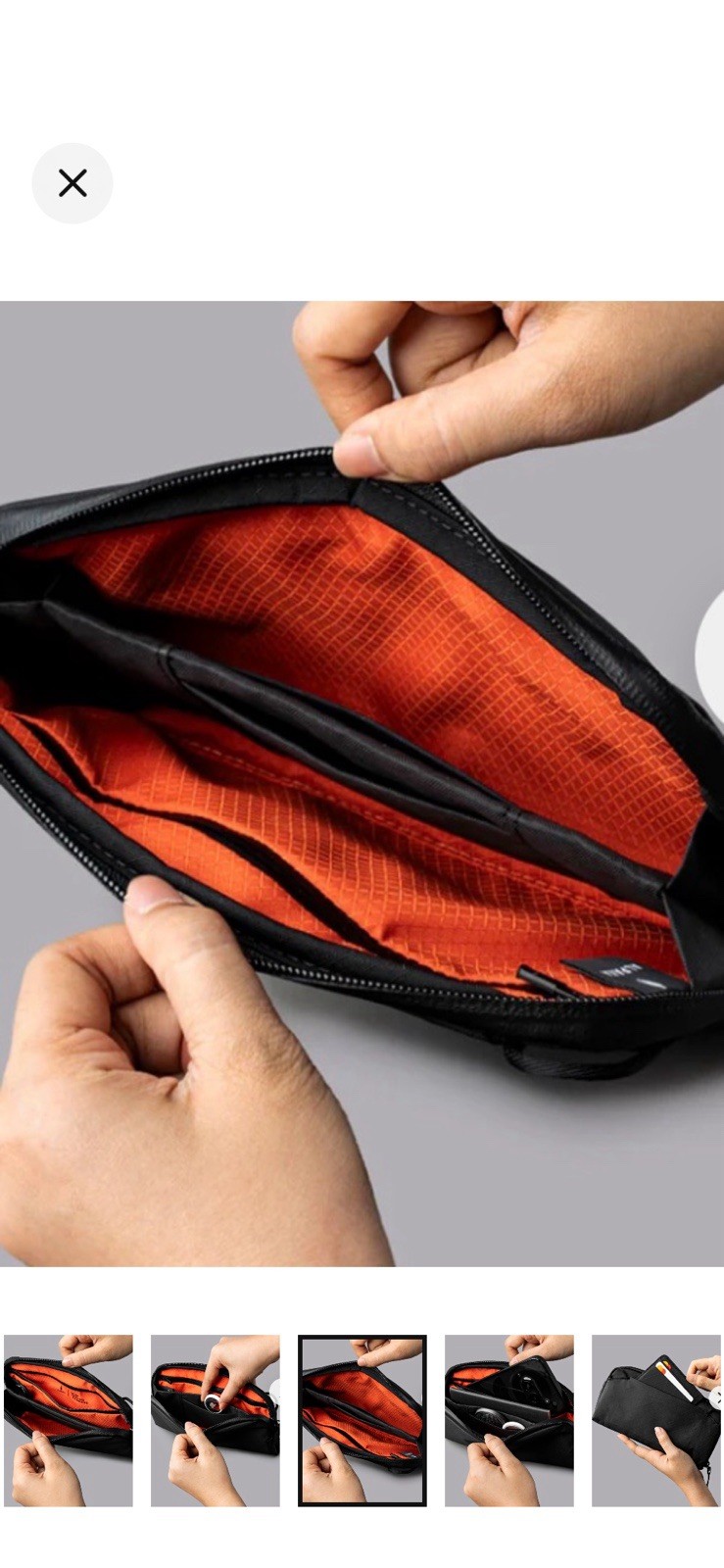 NWT Flight Pouch Black Knight Travel Bag – A4