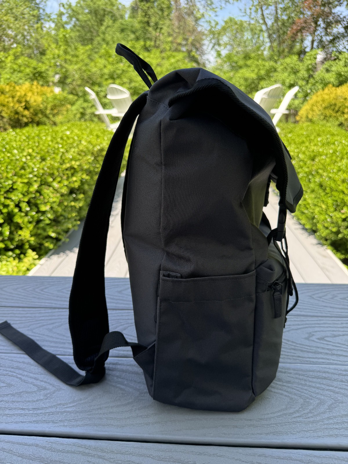NEW LEEDS REPREVE EVERYDAY BLACK RECYCLE OCEAN PLASTIC 15″ COMPUTER BACKPACK BAG