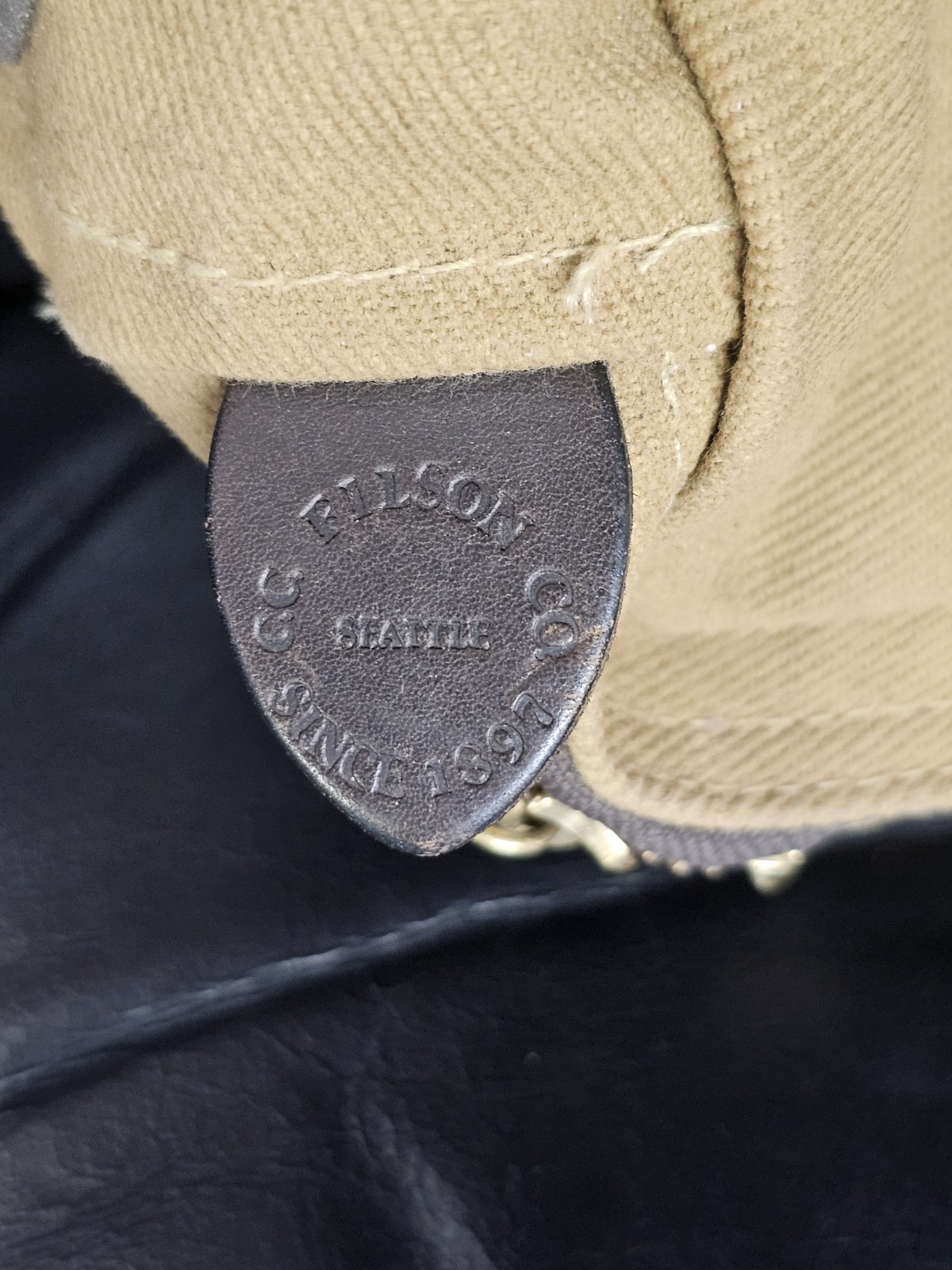 Rare FILSON 264 Compartment Bag. Heavy Duty Twill,bridle Leather Discontinued