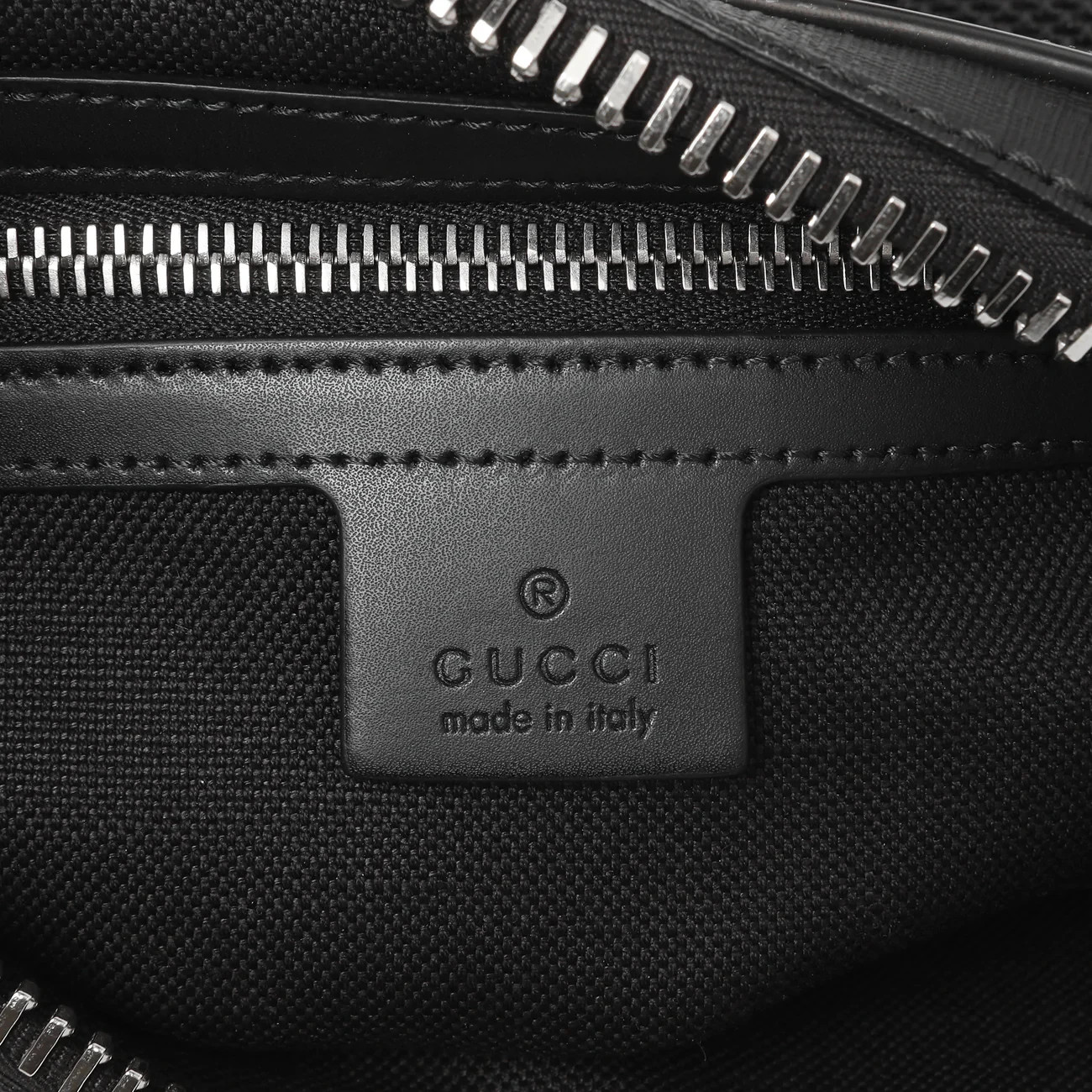 Gucci Soft GG Supreme Monogram Web Belt Bag Black Grey NEW
