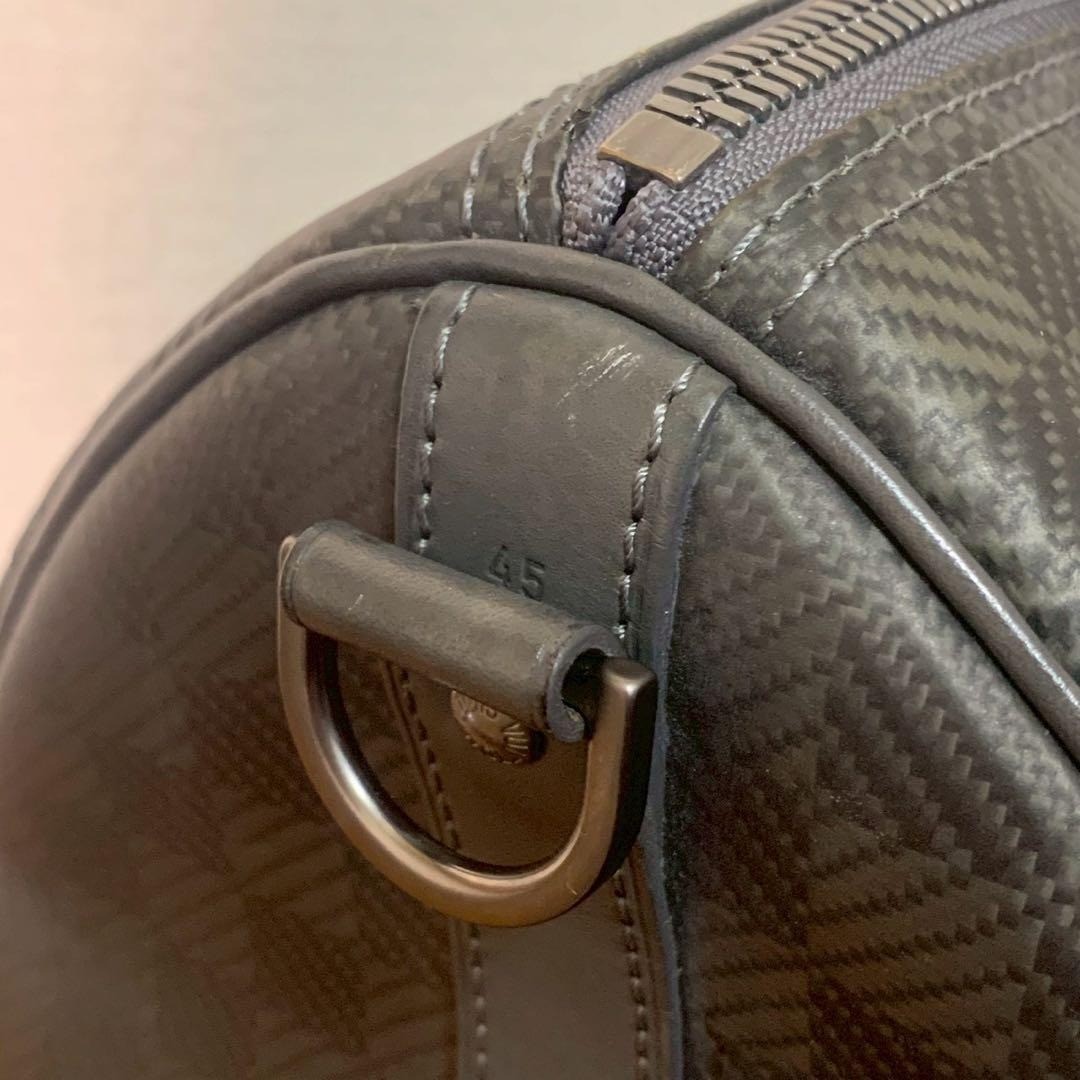 LOUIS VUITTON N41418 Damier Graphite Keepall Bandouliere 45 Bag Used