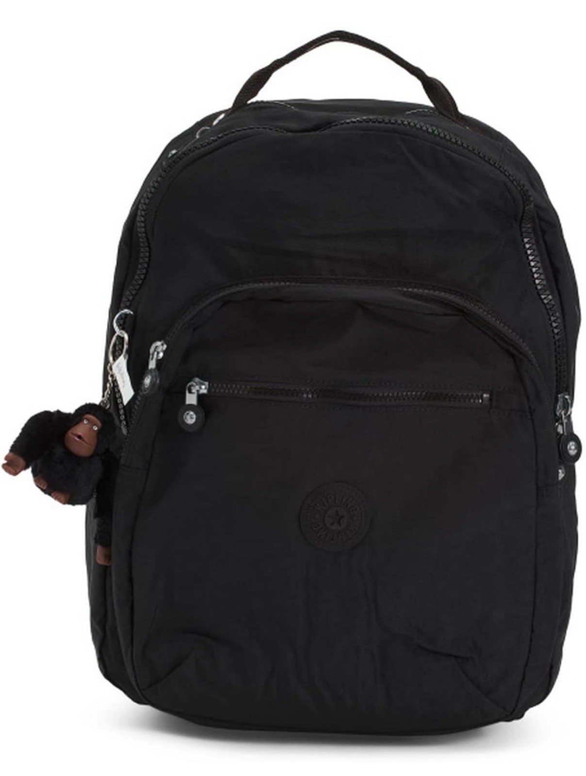 Size (13.75 X 17.25 X 8.25)- Kipling Seoul Go Laptop Backpack, Black Tonal.