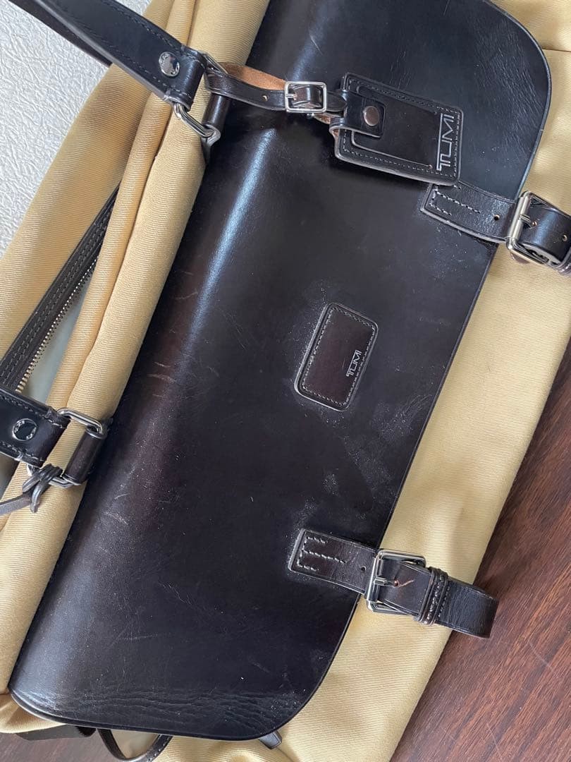Tumi Duffel Bag Beige Black Vhtf Limited Edition Rare Model Men Pre-owmed 2603TK