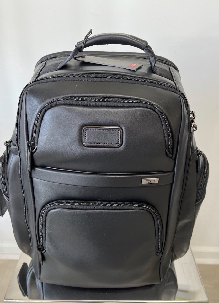 TUMI Alpha 4 Brief all Leather backpack