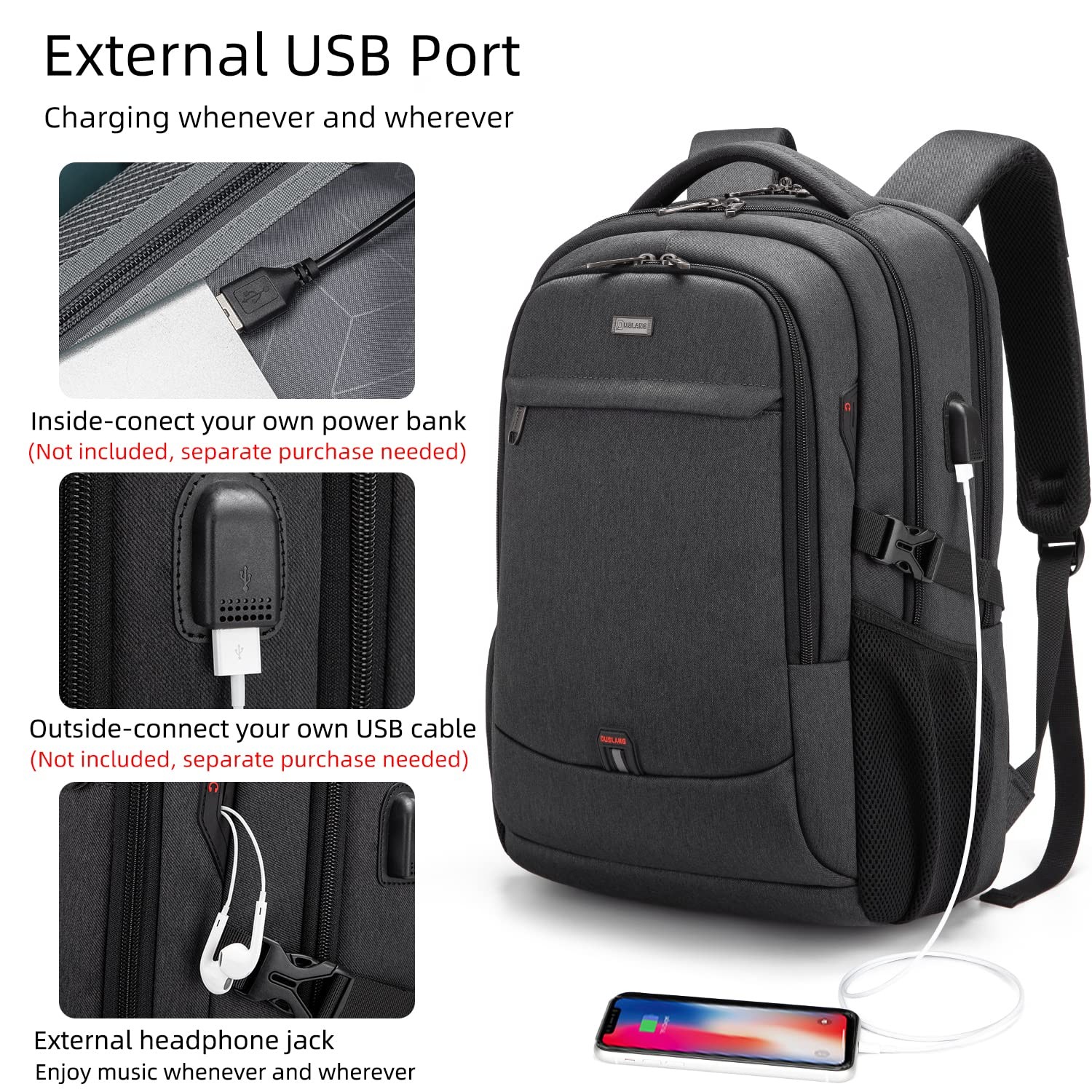 17 Inch Laptop Backpack for Travel Water Resistant College Backpack for Men/W…