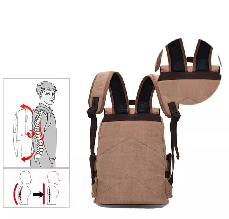 One Piece Attack on Titan Backpack Canvas Shoulders Bag Schoolbag Laptop Bag