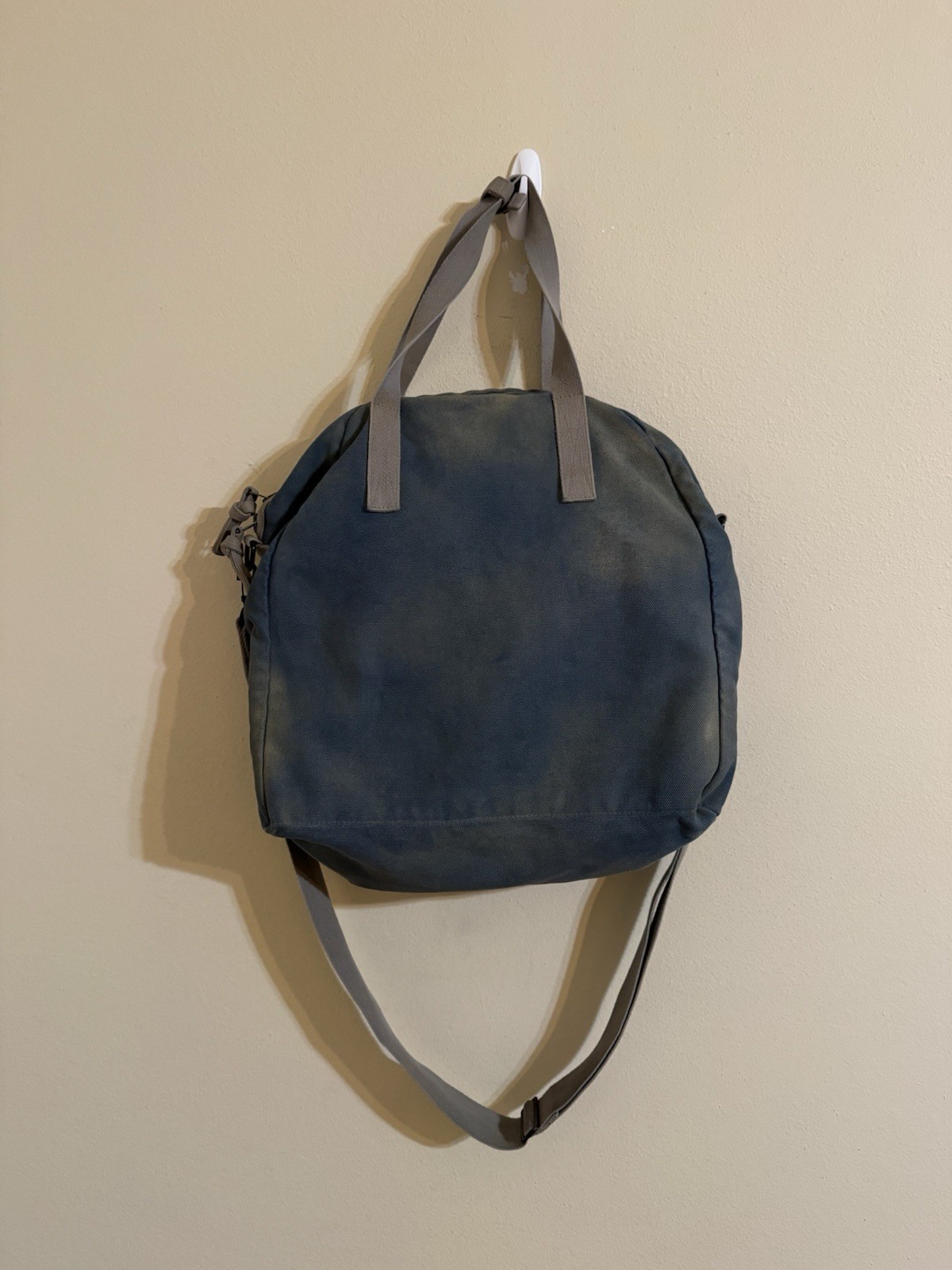 RRL Double RL Ralph Lauren Canvas Graphic Expedition Tote Bag Denim Blue