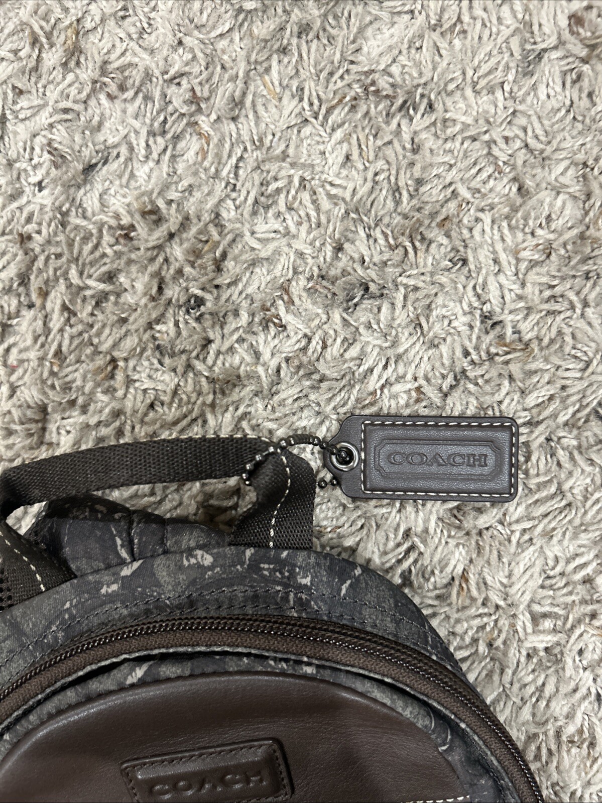 COACH Shoulder Bag Varick Nylon Sling F70692 Camo
