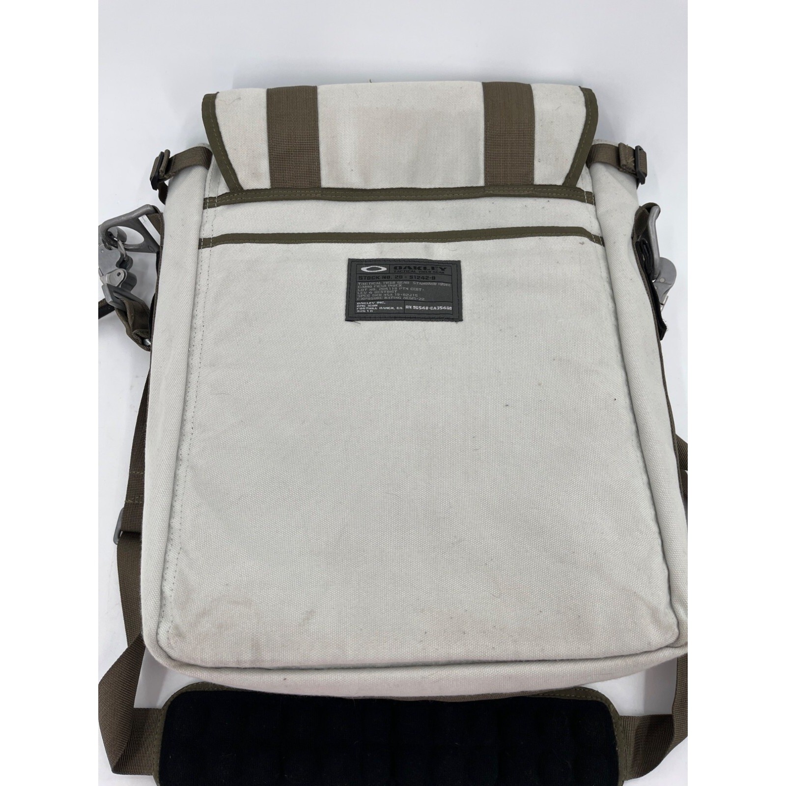 Oakley Tactical Field Gear Standard Issue Canvas Messenger Bag Adjustable Strap