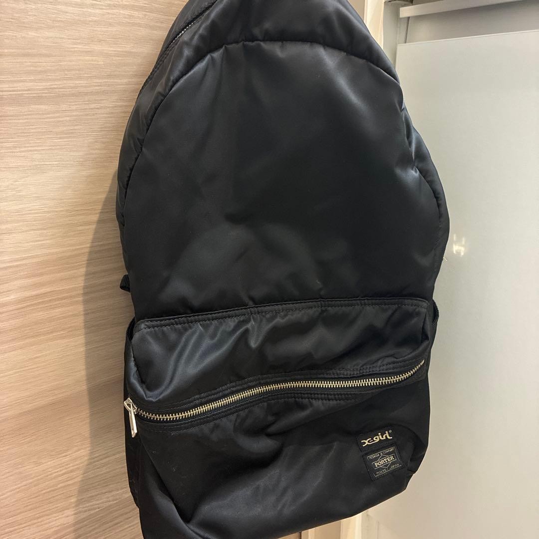 Authentic Porter x-girl Collaboration Backpack Black 30cm 42cm 13cm Damage Noted