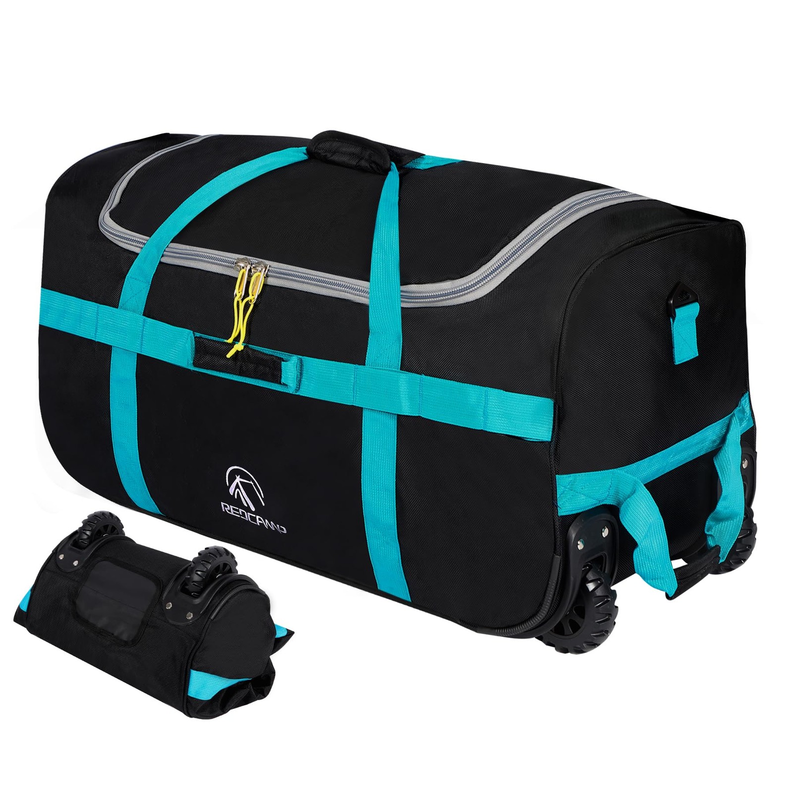 85L/120L/140L Foldable Duffle Bag with Wheels, Large Travel Duffel Bag, 85l B…