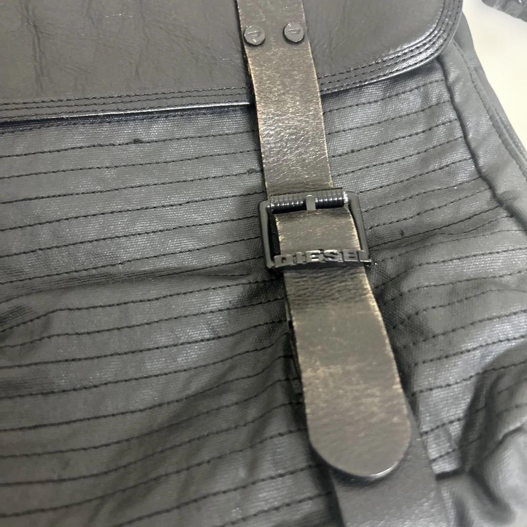 Diesel Men Archive Metal Black Shoulder Bag 34x7x37cm Luxury Modern Stylish ITA