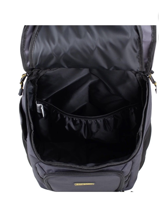 Eastsport Unisex Prince 17″ Top Loader Backpack, Nine Iron Ripstop Black