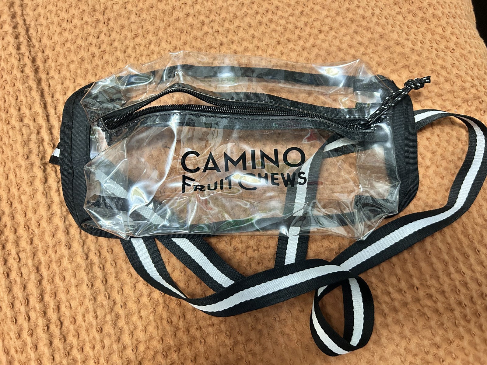 Kiva Camino Special Fruit Chews Clear Fanny Pack California Brand