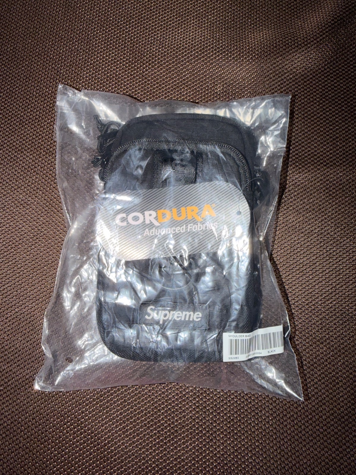 Supreme Shoulder Bag (SS25) Black New Factory Sealed Authentic Cordura