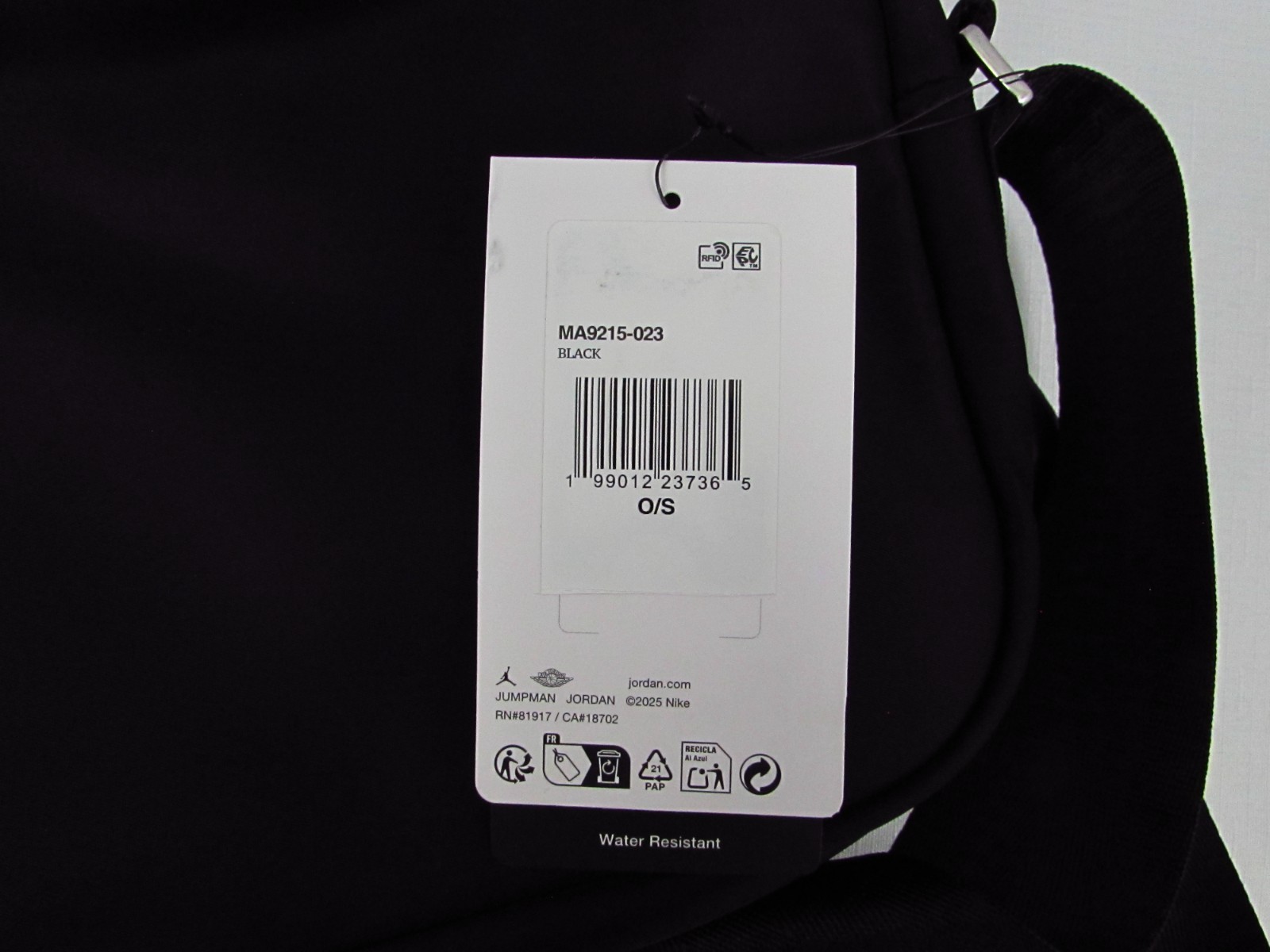 Nike Air Jordan Mini Messenger Bag Black Red Jumpman Crossbody Festival NWT.